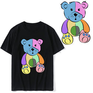 Pegatinas térmicas de transferencia de calor <span class=keywords><strong>para</strong></span> <span class=keywords><strong>ropa</strong></span> de niños, pegatinas de dibujos animados de osos, apliques de hierro <span class=keywords><strong>para</strong></span> <span class=keywords><strong>ropa</strong></span> - Product Image 3