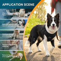 Attelle de Genou Canine Légère en Éponge avec Fermeture Auto-agrippante pour Déchirure Croisée, Gonflement du Pied Arrière et Enveloppement de la Patte – Idéale pour le Dropshipping