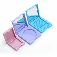 Choebe Pcr - Logo personnalisé - Marque privée - Mini boîte de rangement magnétique en plastique - Compacte - Voyage - Portable - Pochette - Cosmétique - Ombre à paupières - Compacte