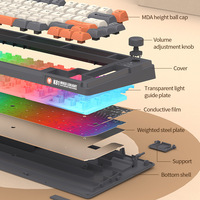 Clavier K81 à blocage tricolore MDA Ball Cap filaire USB lumineux clavier de jeu de bureau ordinateur portable