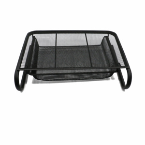 High Quality Mesh Monitor Stand <b>Computer</b> <b>Desk</b> Riser Shelf with Side Compartment and Pull Out Drawer <b>Desk</b> Organizer - Product Image 5