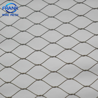 Maille de câbles en acier inoxydable à haute résistance, tressée, filet de cordes nouées pour façade de bâtiment, décoration murale verte