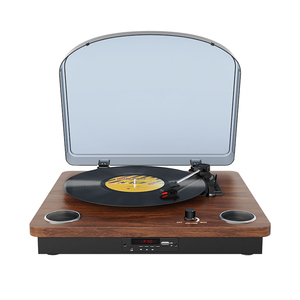 AUDMIC TB-008 <span class=keywords><strong>platine</strong></span> <span class=keywords><strong>vinyle</strong></span> <span class=keywords><strong>Vintage</strong></span> disques <span class=keywords><strong>vinyle</strong></span> nouveau Design bois Bluetooth dessus de table haut-parleurs mobiles intégrés aimant de haute qualité - Product Image 4
