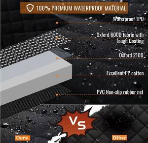 Funda Impermeable para Asiento de Coche para Perros, de Algodón Oxford Clásico, Relleno de Algodón, Resistente, Lavable, Segura, Antideslizante, Tipo Hamaca para Maletero - Product Image 4