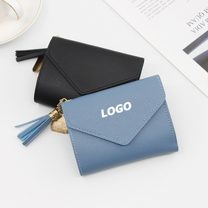 New Fashion Women's Short Wallet with Tassel, Trifold Mini Purse Card Holder Coin Purse for Promotional Gifts