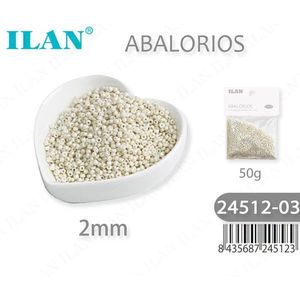 Perline Ilan Abalorios da 2 mm, 50 g, per la creazione di gioielli - Product Image 1