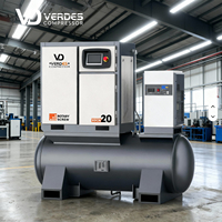Compresseur d'air à vis industriel VERDES 500L 10bar 4 en 1 Compresseurs d'air à vis rotatifs avec réservoir de séchage pour atelier