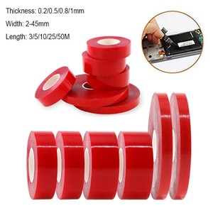 Super lungo 500m PVC doppio lato nastro ad <span class=keywords><strong>alta</strong></span> incollaggio poliestere acrilico PET per scatola e busta di sigillatura - Product Image 4