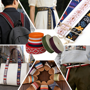 Multi-color 1.5 <strong>Inch</strong> Jacquard <strong>Webbing</strong>, Double-Sided Polyester, for Bag Straps &amp; Crafts - Product Image 6