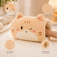 Almohada de Peluche Personalizada con Forma de Gato, Almohada Cálida para Manos, Almohada para Bebé sin Agua, Juguete de Peluche