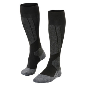 Chaussettes de ski unisexes pour adultes, de haute qualité, épaisses, tricotées, absorbant l'humidité, hauteur genou, pour l'extérieur, vente en gros avec logo sur le bord - Product Image 1