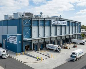 Chambre froide industrielle à structure en acier climatisée, entrepôt préfabriqué isolé, isolation thermique, économie d'énergie - Product Image 5