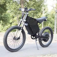 Vélo électrique tout-terrain Super Power 8000W 72V Bomber, moteur central, vitesse rapide, batterie lithium 48V