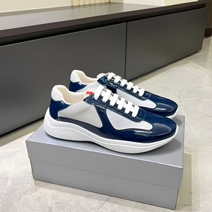 Zapatillas Deportivas de Lujo para Hombre, Estilo American's Cup, de Cuero Patentado y Malla, Tendencia de Moda, Venta al Por Mayor - Product Image 2
