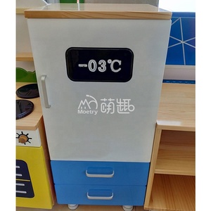 Moetry-juegos de cocina de imitación para niños, muebles de cocina de madera maciza para guardería, escuela, <span class=keywords><strong>centro</strong></span> de juegos de rol - Product Image 4