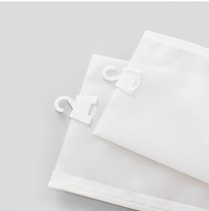 High Quality CPE Frosted Plastic Zipper <b>Bag</b> Customized Logo Printed Sock Packaging Ziplock <b>Bags</b> with Hanger - Product Image 6
