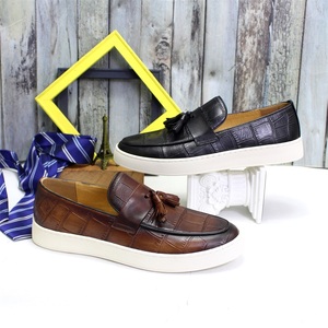 Mocasines de cuero informales para hombre, zapatillas deportivas antideslizantes, para caminar lento, cómodas, con suela plana, de enfermera, para primavera - Product Image 3