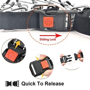 Collier à pointes robuste pour chien avec boucle à dégagement rapide, anti-traction, en acier, pour l'entraînement des grands chiens - Product Image 3