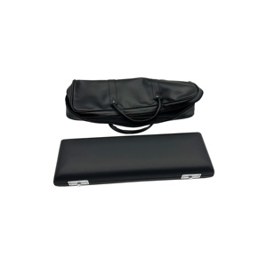 SEASOUND OEM Étui en cuir argenté de haute qualité à 16 trous en forme de U JYFL201U Instrument de musique à vent en <span class=keywords><strong>bois</strong></span> pour flûtes - Product Image 4