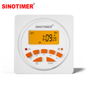 <span class=keywords><strong>Minuterie</strong></span> numérique CN109S-E SINOTIMER avec boîtier de protection sortie Volt 24/12VDC ou 110/230VAC 10/30A charge Orange rétro-éclairage LCD - Product Image 1