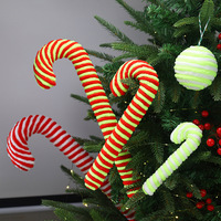 Décorations de Noël en forme de canne à sucre faites à la main, très vendues, écologiques, en peluche de haute qualité, pour la décoration intérieure, nouveauté Navidad, adorables