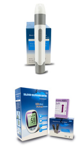 Digitale slimme bloedglucosemeter, huishoudelijk medisch apparaat met elektrische voeding, testt bloedsuiker, goedkope prijs, teststrips - Product Image 6