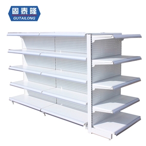 Estantería de Exhibición Metálica de Doble Cara con Acabado en Polvo para Tiendas, Góndola de Exhibición para Minoristas, Estanterías para Supermercados y Tiendas de Abarrotes - Product Image 2