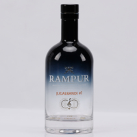 Bouteille de whisky ou de vin personnalisée de haute qualité, finition mate, 700 ml, avec bouchon à vis, impression sérigraphique, pour boissons alcoolisées naturelles et matures