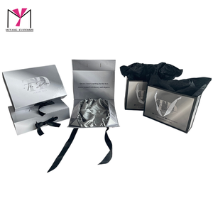 Caja de embalaje rígida TD HAIR CO con bolsas con cordón y accesorios para extensiones de cabello, diseño de logotipo personalizado de alta gama - Product Image 2