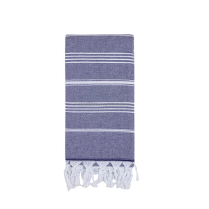 Terry Backed Turkish <b>Towel</b> Peshtemal Fouta Wholesale Pestemal Soft OEM Customized 100 Cotton Classic Stripes White Base Sultan - Product Image 4