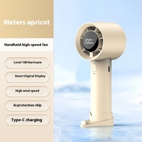 Ventilador de Aire Portátil USB de Alta Velocidad CITICITY, Mini Ventilador de Escritorio con Pantalla Digital, Motor sin Escobillas de Plástico, en Inglés, Gran Venta