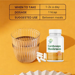 Cápsulas de Cordyceps OEM ODM - Ricas en Alfa Glucano, Apoyo Energético y de Resistencia, Apoyo a la Salud Inmunológica y Digestiva, Veganas, Sin OMG - Product Image 3