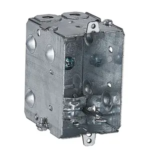 Caja de conexiones eléctrica de metal 12V Caja de interruptores de 1 banda con abrazaderas