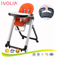 Chaise haute pliable moderne en plastique OEM/ODM pour bébés/enfants, personnalisable, facile à transporter, pour salon – Vente en gros