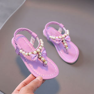 Vente de gros Pantoufles Sandales pour bébé fille de 6 à 12 mois Chaussures décontractées Nœud papillon Robe de princesse Premières chaussures de marche - Product Image 5