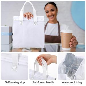 Bolsa Térmica Aislante Personalizada para Entrega de Comida para Llevar, Bolsa para Comida para Llevar, Bolsa para Empaque de Alimentos - Product Image 3