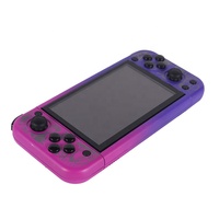 Console de jeu de poche G50V Mini avec double joystick 3D, écran HD de 5 pouces, 30 simulateurs, sortie TV, double joueur pour enfants, lecteur de jeux vidéo rétro