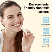 Nuevo Diseño de Carillas Dentales Ajustables para Dientes Superiores e Inferiores, Restauración Dental Temporal, Cubierta de Dientes Postizos Cómodos de Aspecto Natural