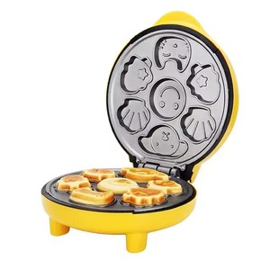 Máquina para Hacer Pasteles Eléctrica, Máquina para Desayunos, Tostadora de Doble Cara con Calentamiento, Máquina Automática Multifuncional para Hacer Pasteles y Waffles con Diseño de Dibujos Animados - Product Image 1