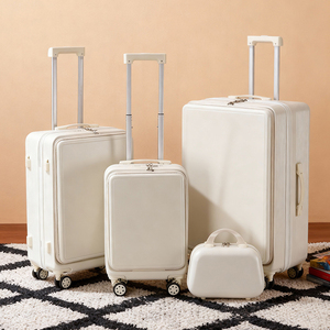 Valise de voyage élégante et simple à ouverture frontale de qualité supérieure, 14/20/24/28 pouces, grande capacité, valise cabine - Product Image 2
