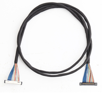 Câble micro coaxial CABLINE avec adaptateur à âme en cuivre, modèles 20380-R40T-16/20373-R40T-06/182-040-04/20374-R40E-31, isolation PVC, personnalisé
