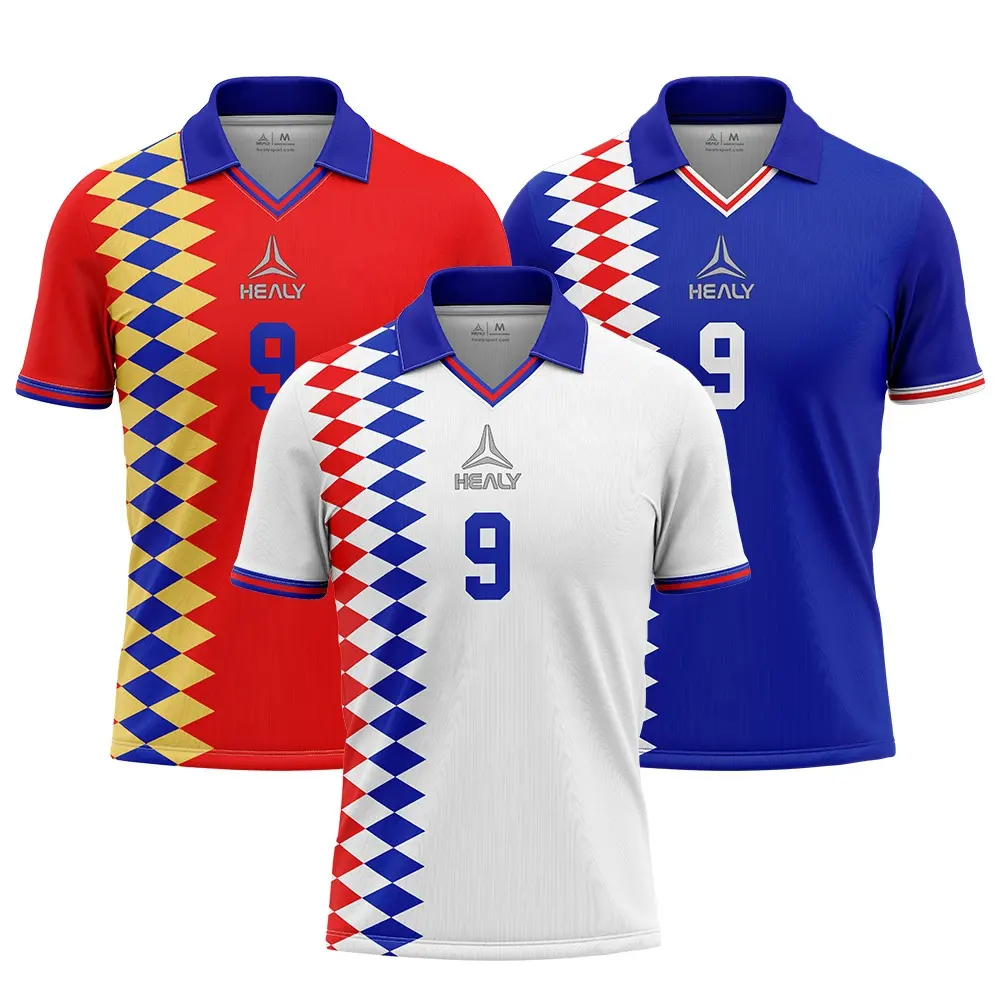 Benutzer definierte sublimierte Club Uniform Retro Fußball Trikot Jugend Fußball tragen Vintage klassische Retro Fußball Trikots