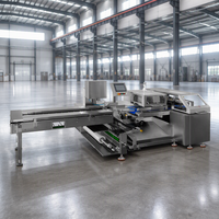 Machine d'emballage horizontale automatique multifonction RHBB600 pour l'emballage de barres chocolatées, de pain, de biscuits