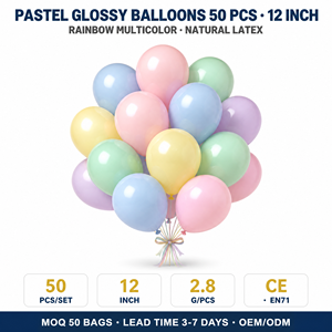 <span class=keywords><strong>Set</strong></span> di Palloncini in Lattice Lucido Pastello Feile, 50 Pezzi, 12 Pollici, Multicolore <span class=keywords><strong>Arcobaleno</strong></span>, per Decorazioni Festa di <span class=keywords><strong>Compleanno</strong></span>, Baby Shower, Addio al Nubilato - Product Image 1