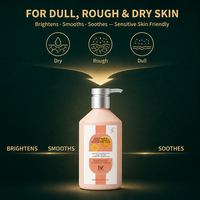 Lotion corporelle hydratante et éclaircissante sans sulfate, à la niacinamide et à la vitamine C, pour tous types de peaux, vente en gros, marque privée, OEM, 300g