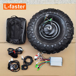 En Stock en EE. UU. y Almacén en Europa Kit de Motor Eléctrico de Baja Velocidad con Engranaje para <span class=keywords><strong>Carretilla</strong></span> o Scooter 24V 36V 48V 350W con <span class=keywords><strong>Rueda</strong></span> Todoterreno de 14.5 Pulgadas - Product Image 2