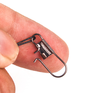 Alambre de pesca giratorio de metal con revestimiento de nailon y acero inoxidable con cierre a presión para pesca - Product Image 5