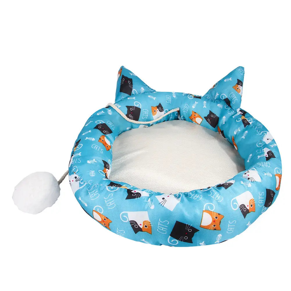 سرير حيوانات محترف على شكل أذن من مورد الحيوانات الأليفة المحبوب سرير من القطيفة للكلاب الأليفة للتدفئة