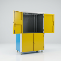 Armoire de rangement mobile moderne en acier pour bureau, dortoir, école, gymnase, atelier, entrepôt, appartement