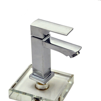 Robinet en alliage de zinc à trou unique MCBKRPDIO Robinet de salle de bain à lavabo simple avec poignée unique Robinet d'eau froide